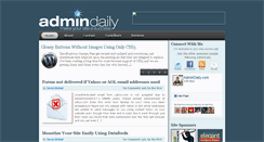 Desktop Screenshot of admindaily.com